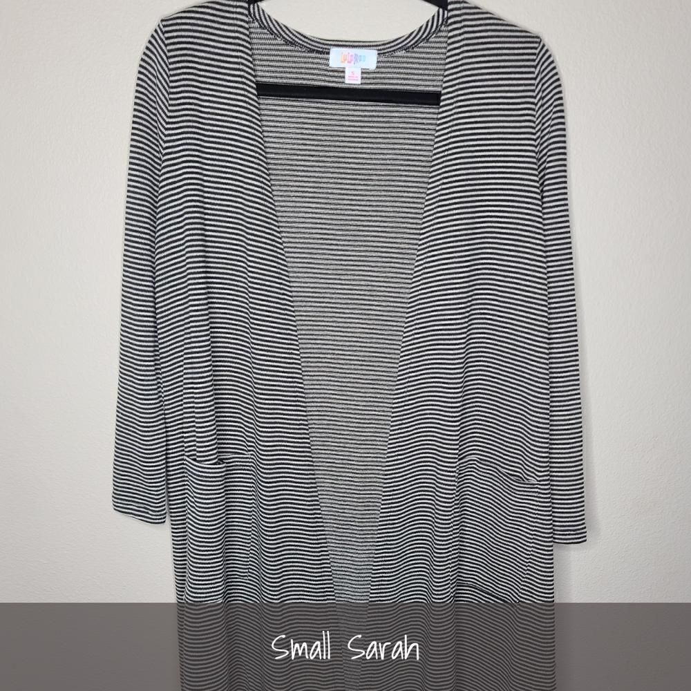LuLaRoe Sarah Duster Cardigan Small Stripes NEW